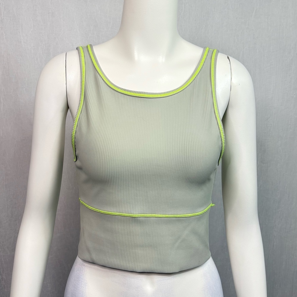 LULULEMON Power Pivot Ribbed Crop Tank